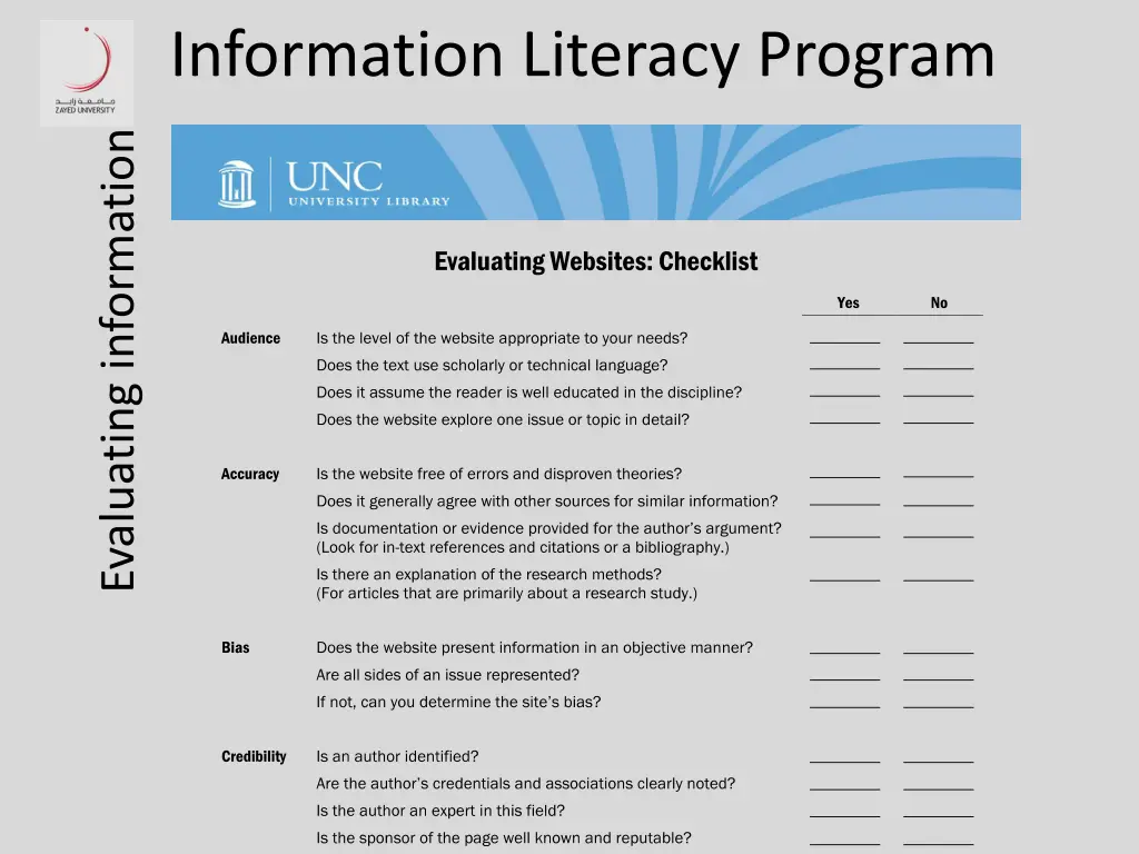 information literacy program 6