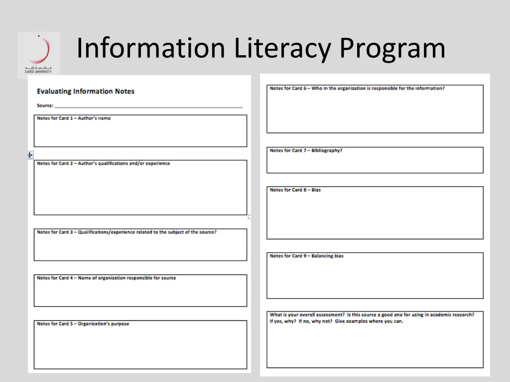 information literacy program 8