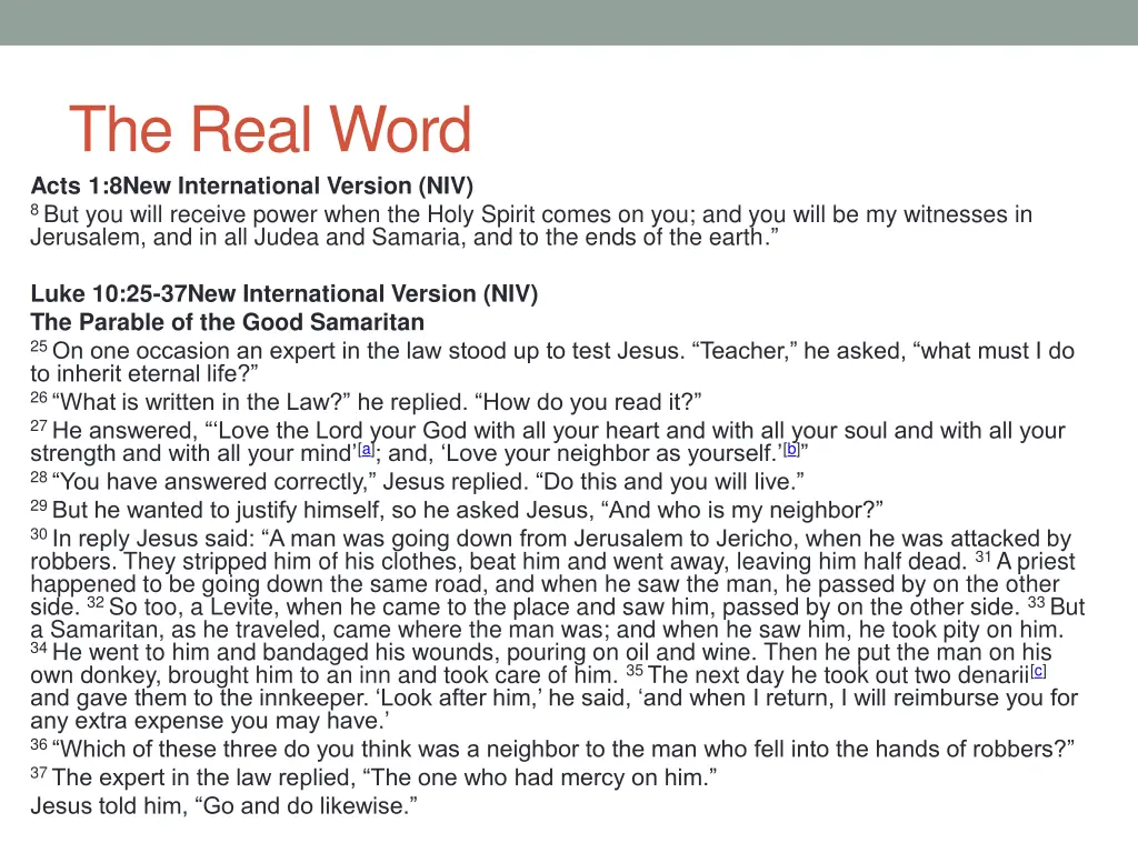 the real word acts 1 8new international version