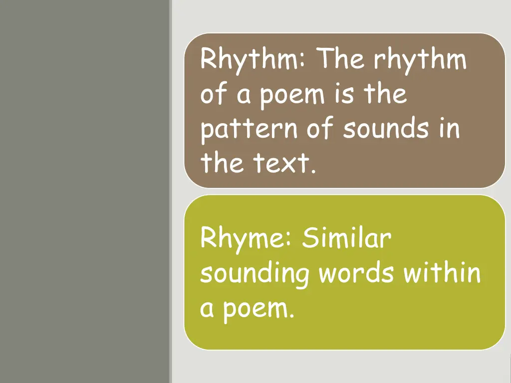 rhythm the rhythm of a poem is the pattern