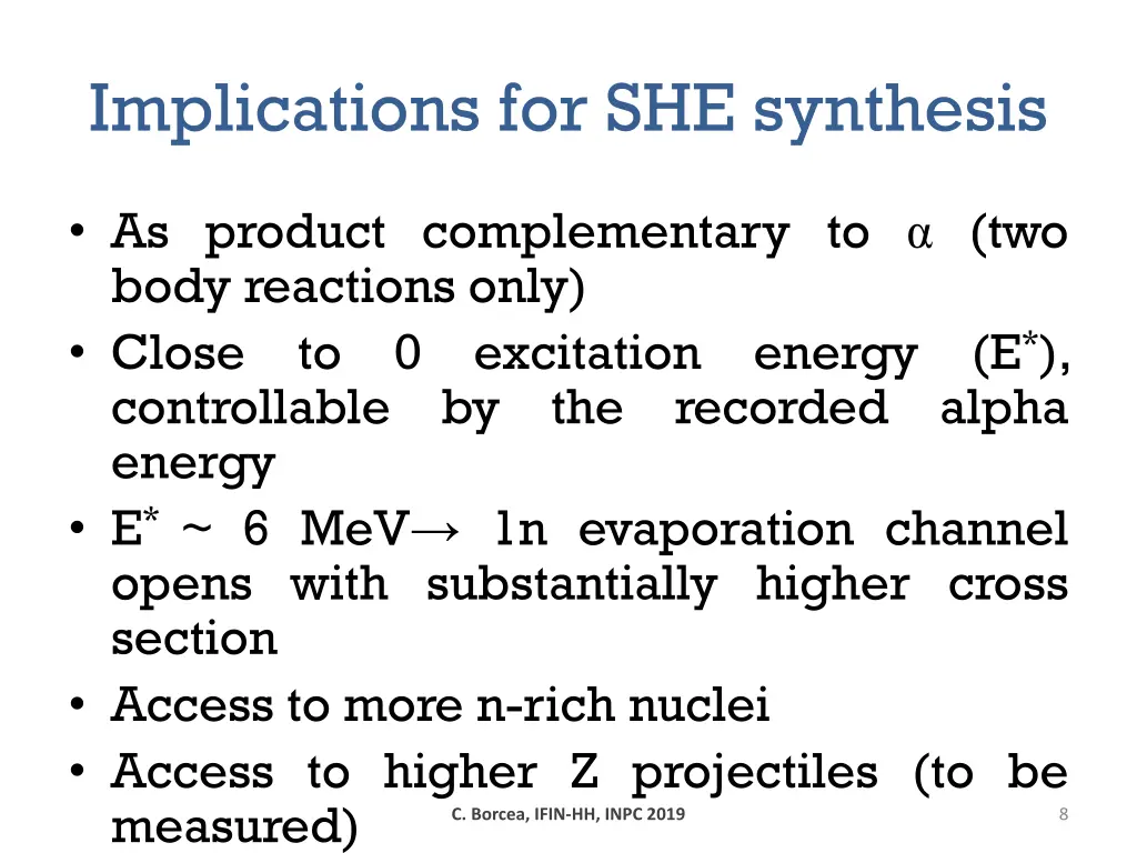 implications for she synthesis