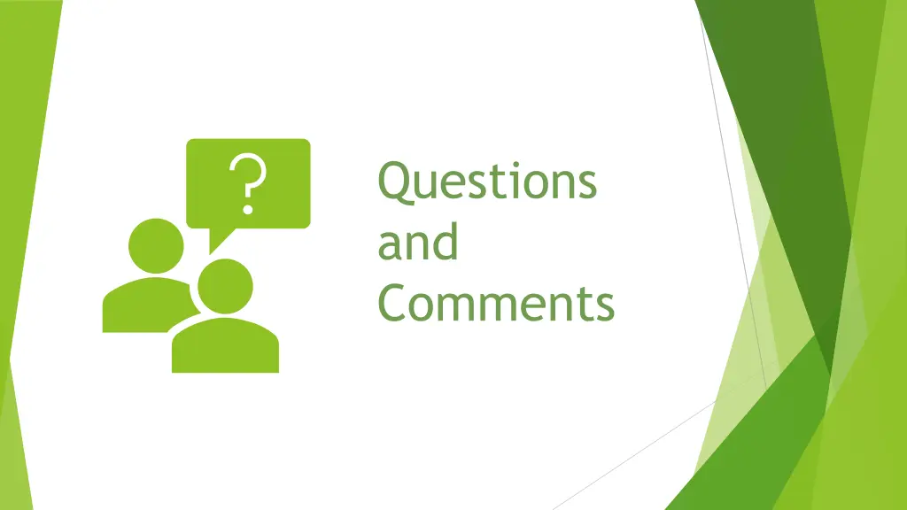 questions and comments