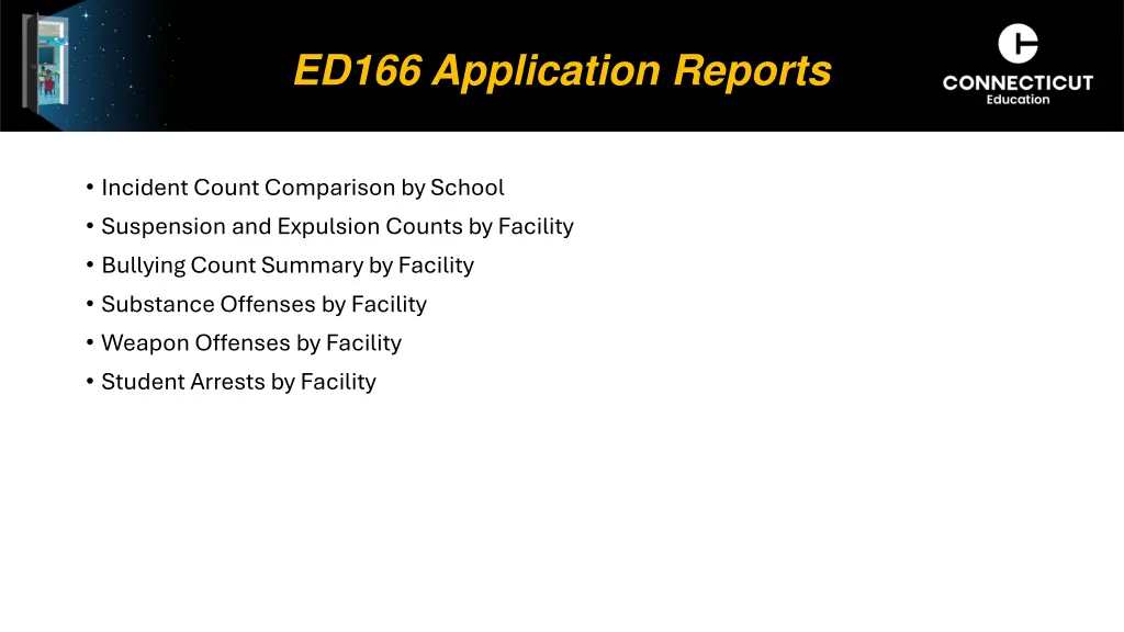 ed166 application reports
