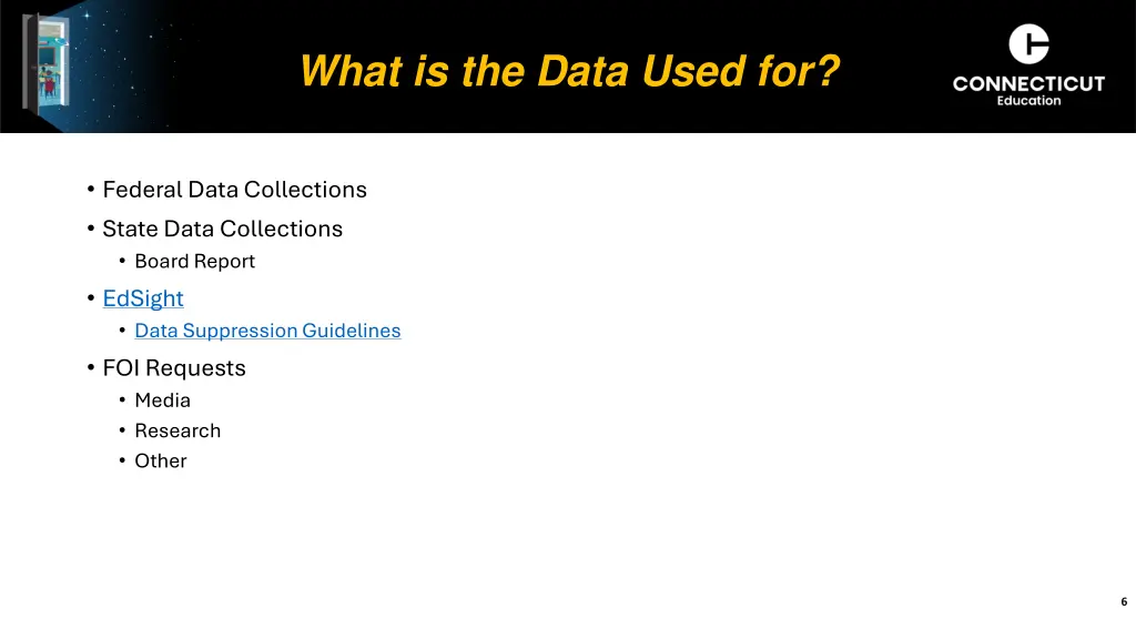 what is the data used for