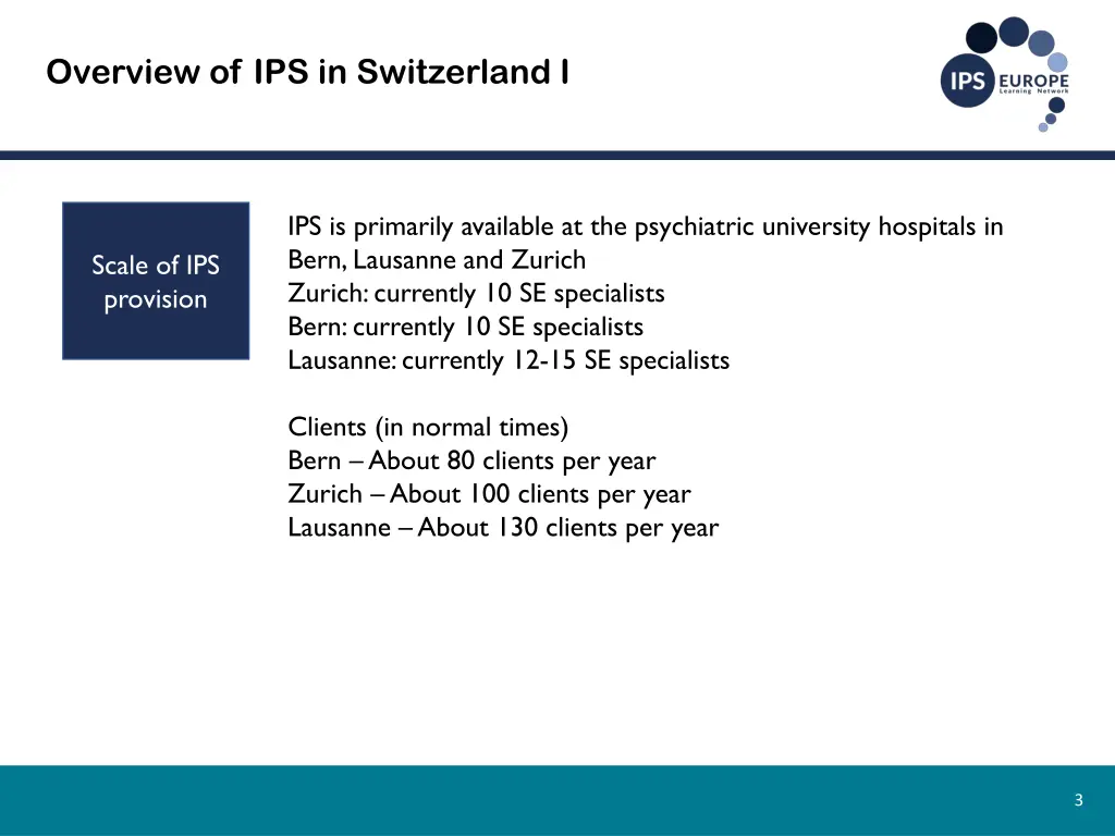 overview of ips in switzerland i