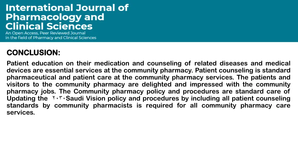 conclusion conclusion patient education on their