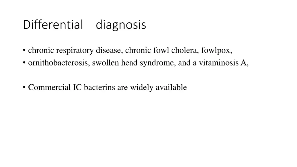 differential diagnosis