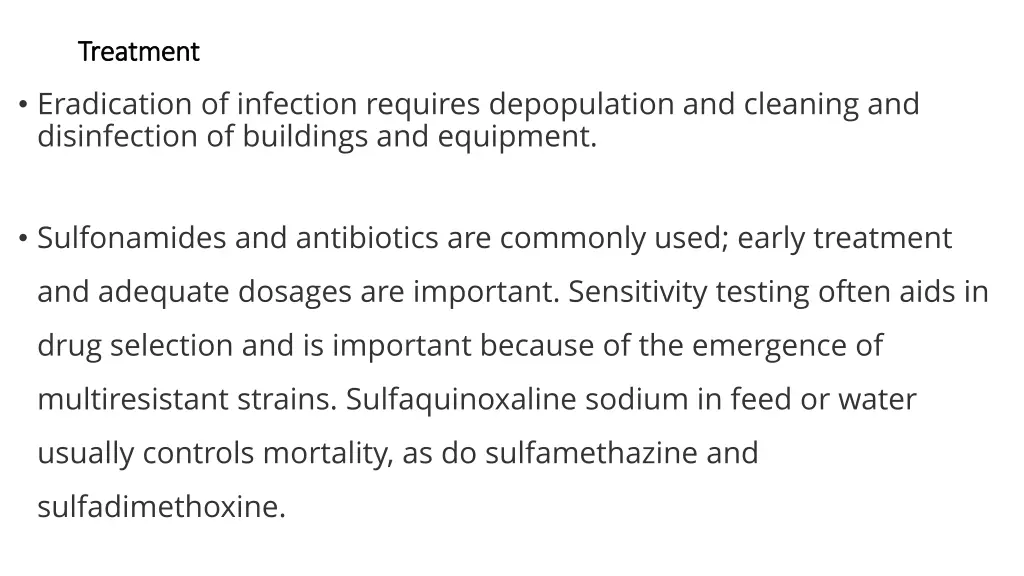treatment treatment eradication of infection