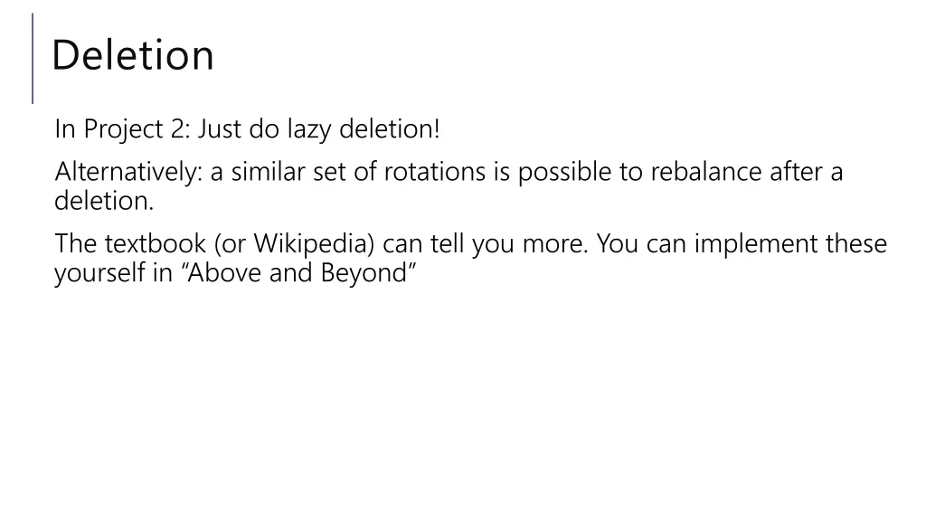 deletion