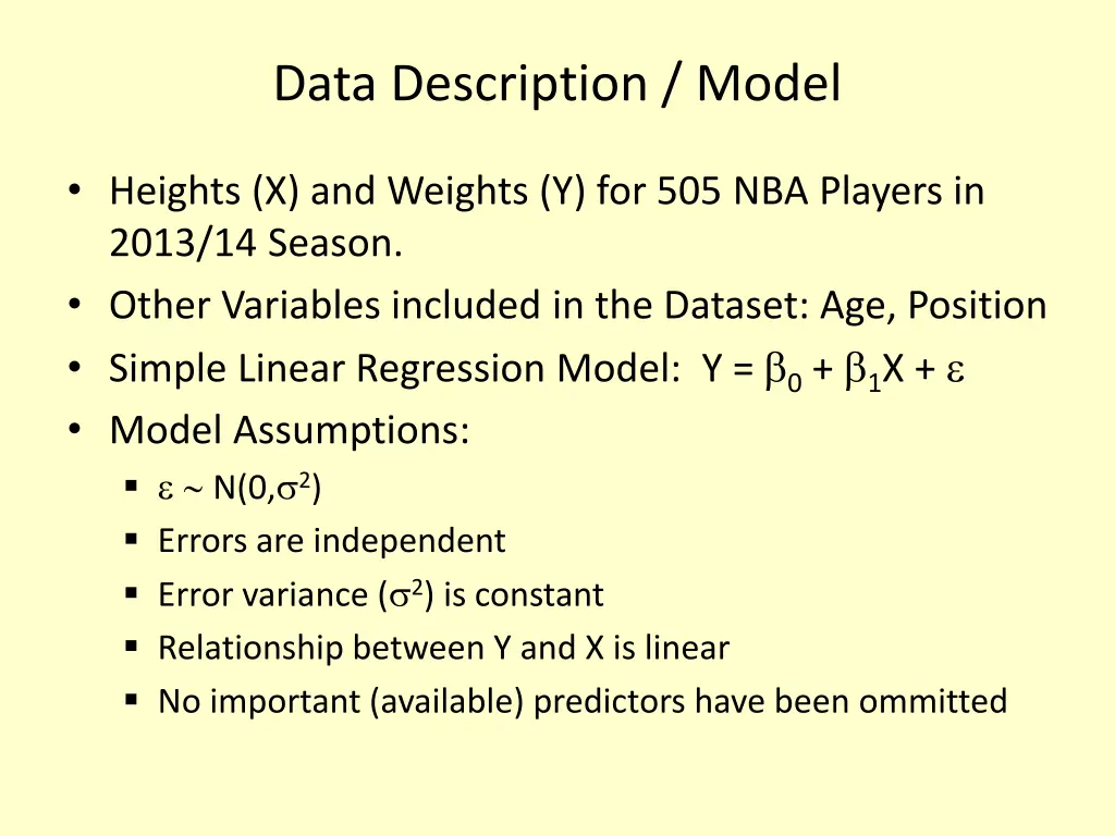 data description model