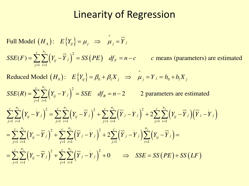 linearity of regression 1