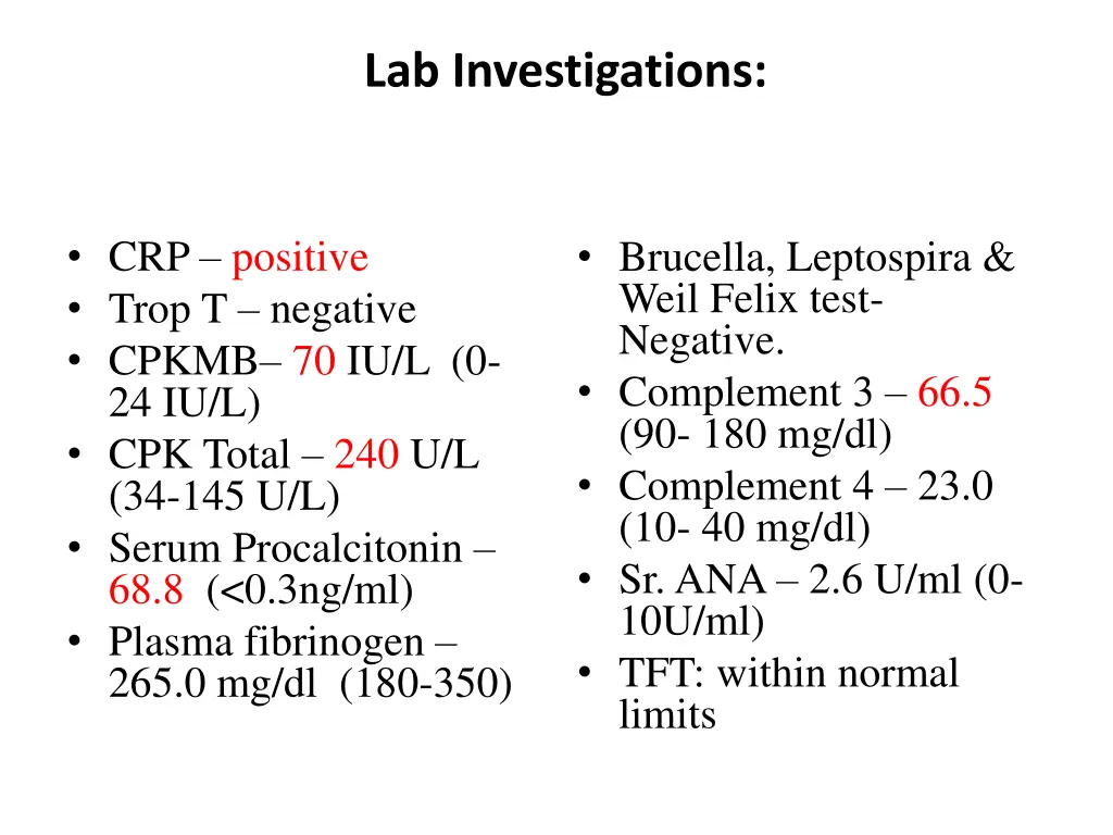 lab investigations 2