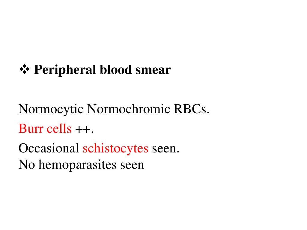 peripheral blood smear