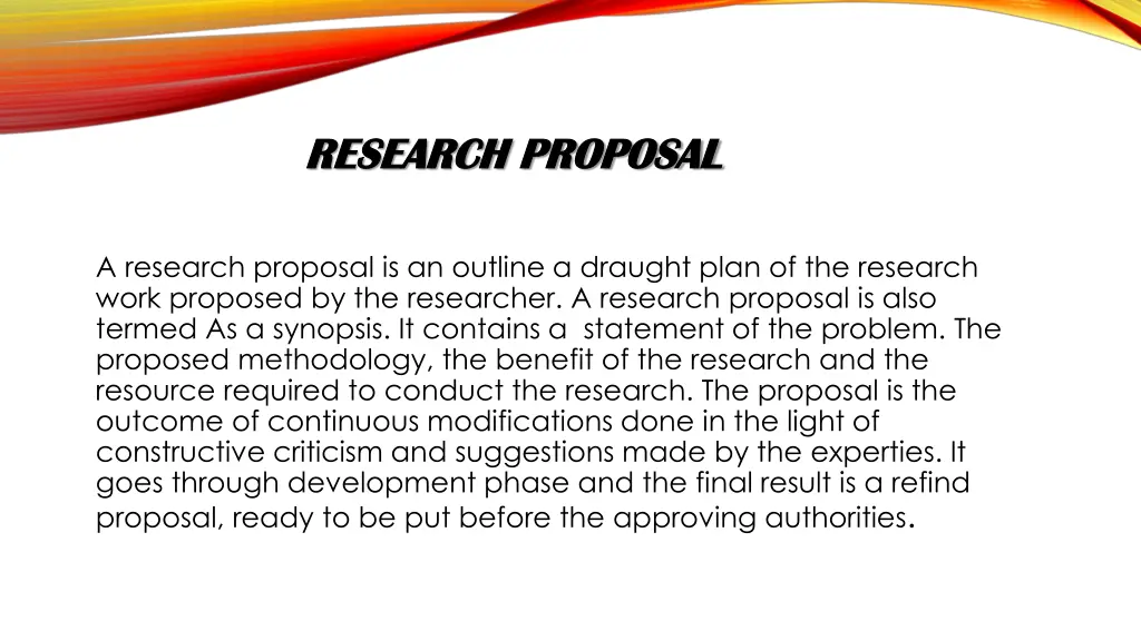 research proposal research proposal