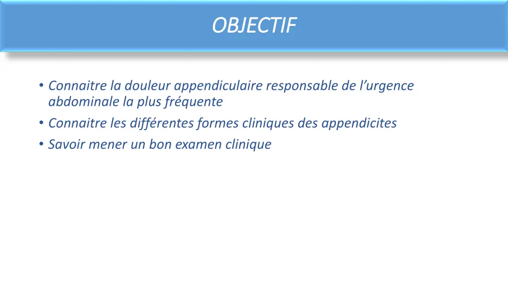 objectif objectif