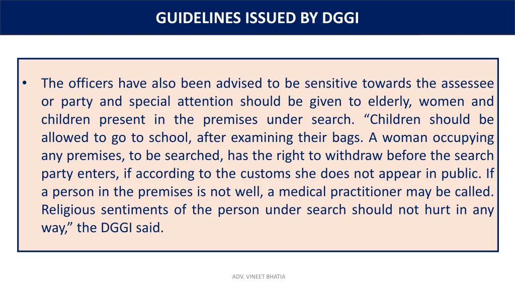 guidelines issued by dggi 3