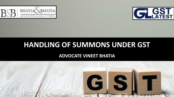 handling of summons under gst