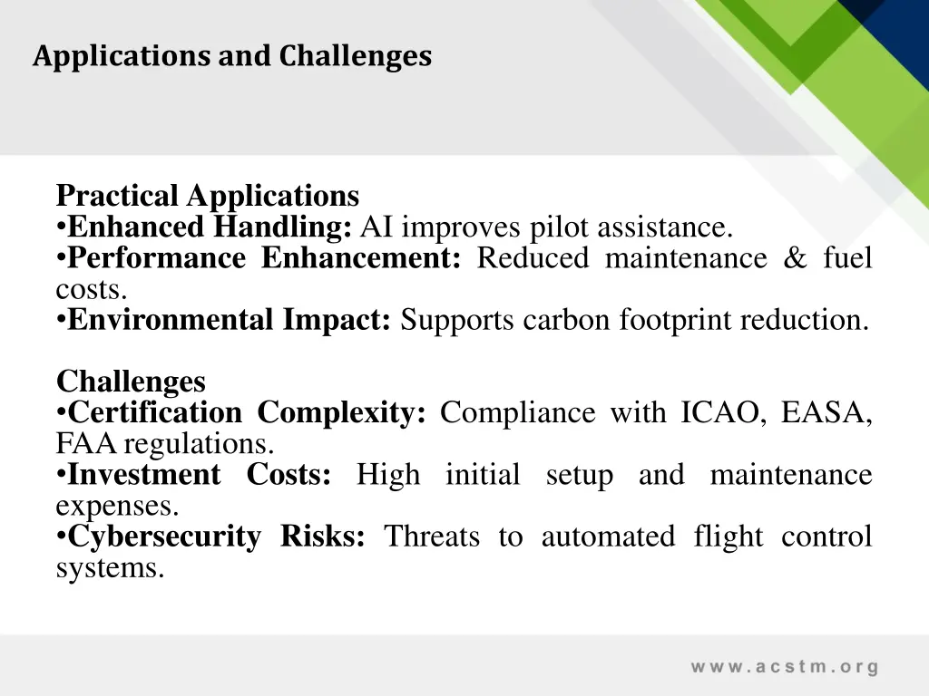applications and challenges