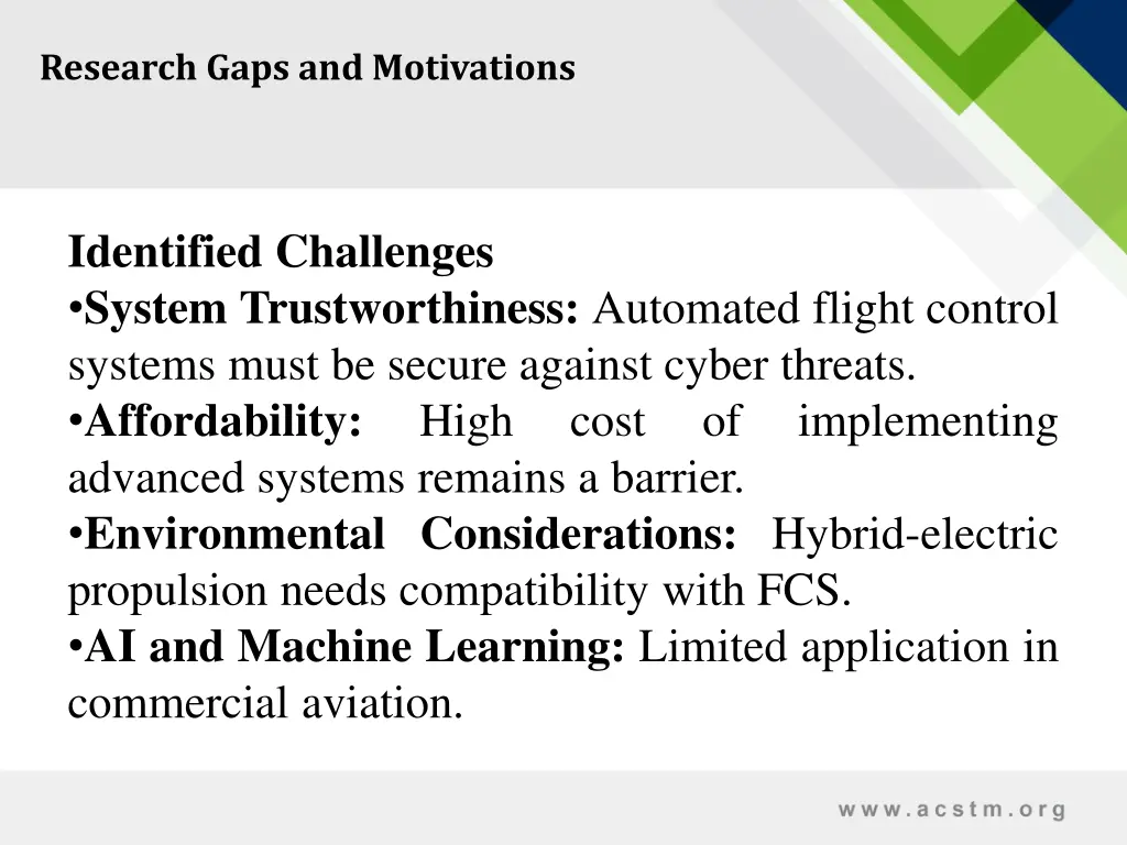 research gaps and motivations