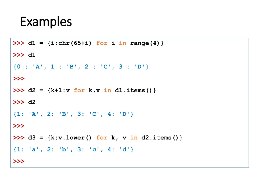 examples examples