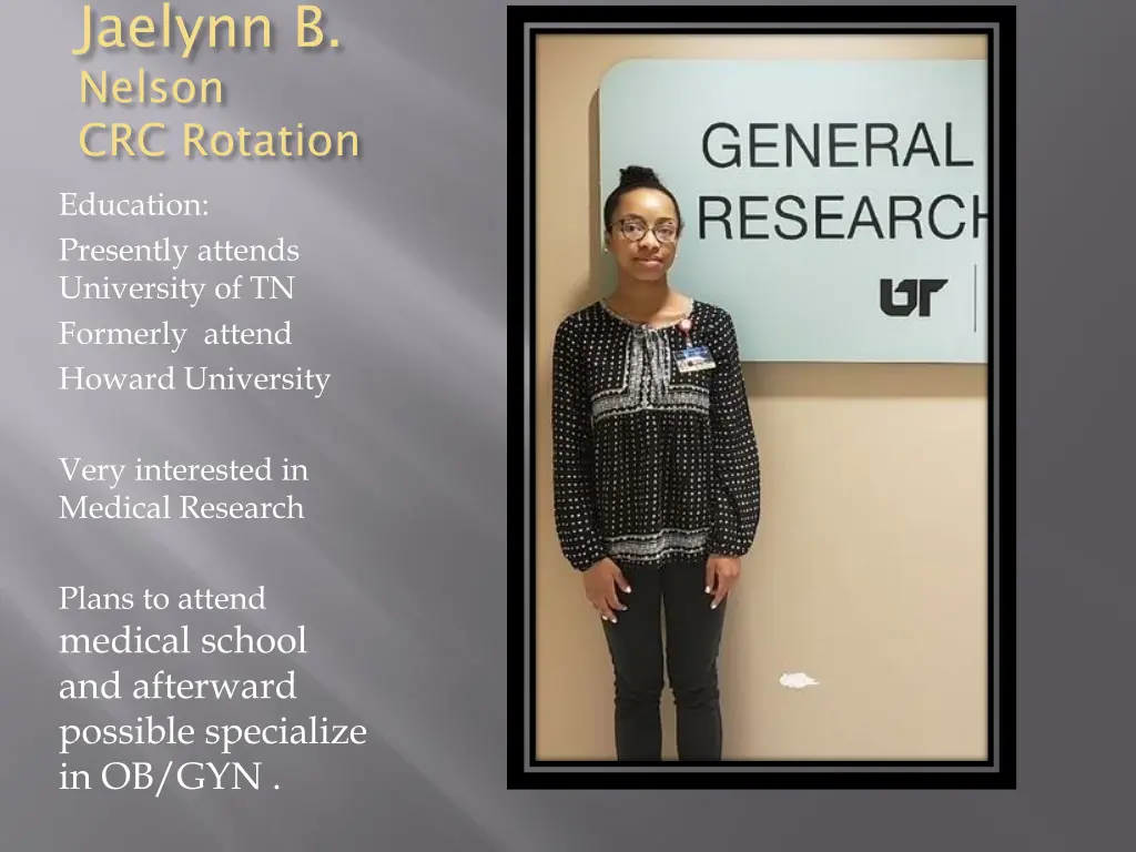 jaelynn b nelson crc rotation