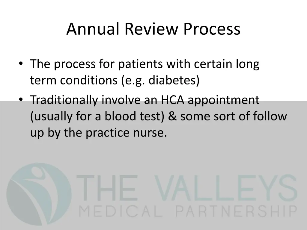 annual review process