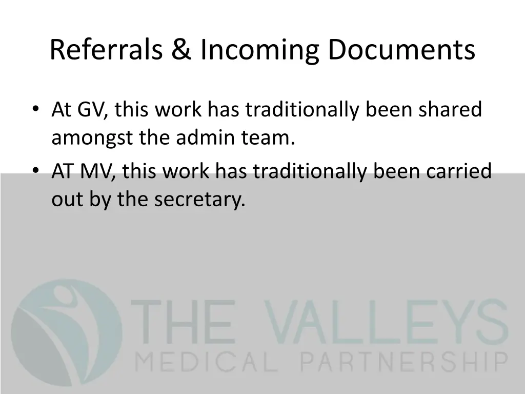 referrals incoming documents