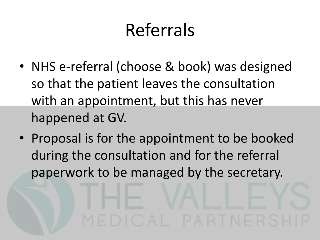 referrals