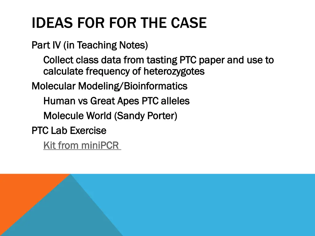 ideas for for the case