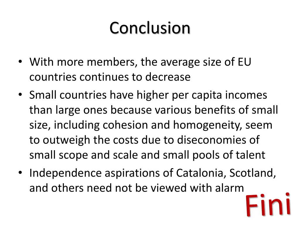conclusion