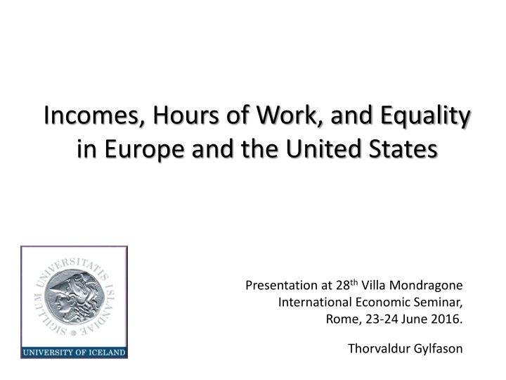 incomes hours of work and equality in europe
