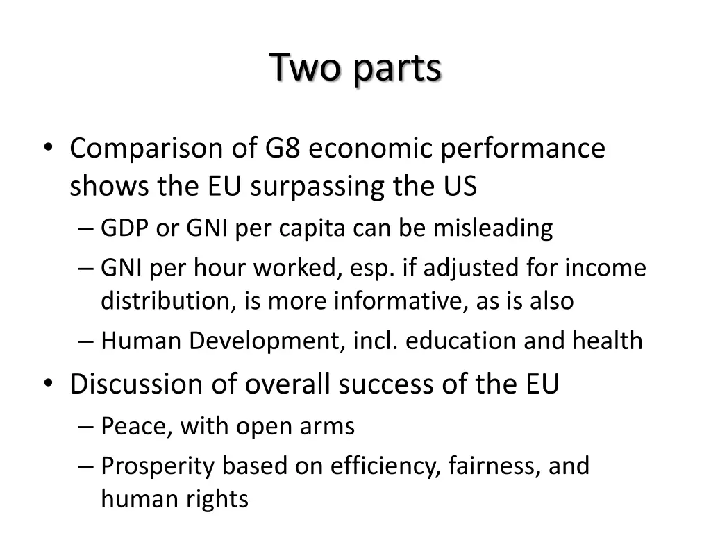 two parts