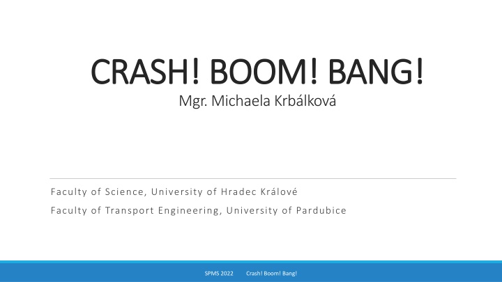 crash crash boom boom bang mgr michaela krb lkov