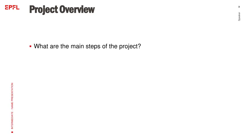 project project overview overview