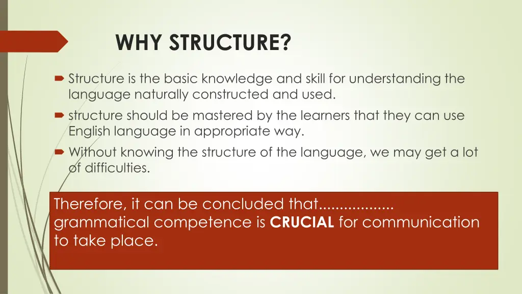 why structure
