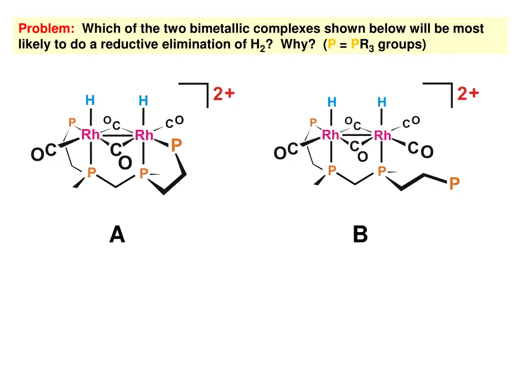 problem which of the two bimetallic complexes