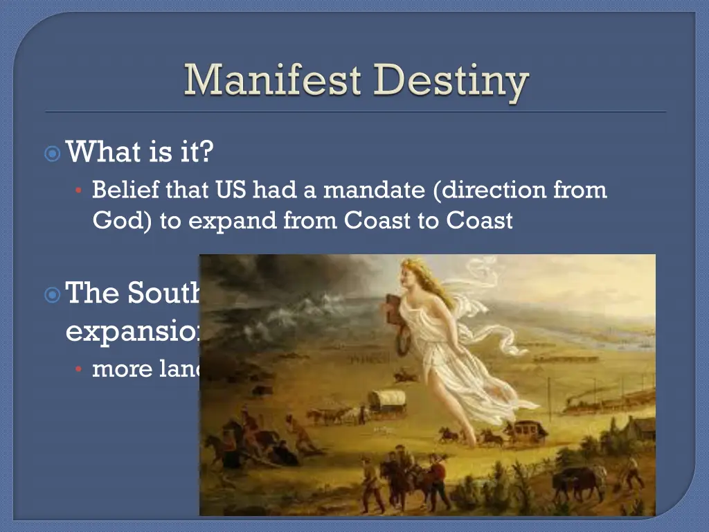 what is it belief that us had a mandate direction