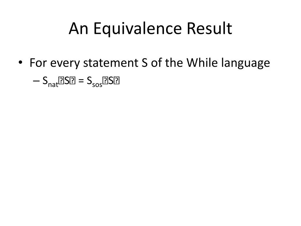 an equivalence result