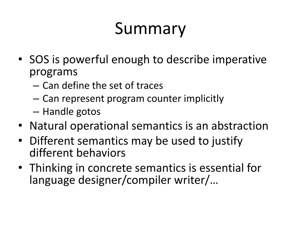 summary