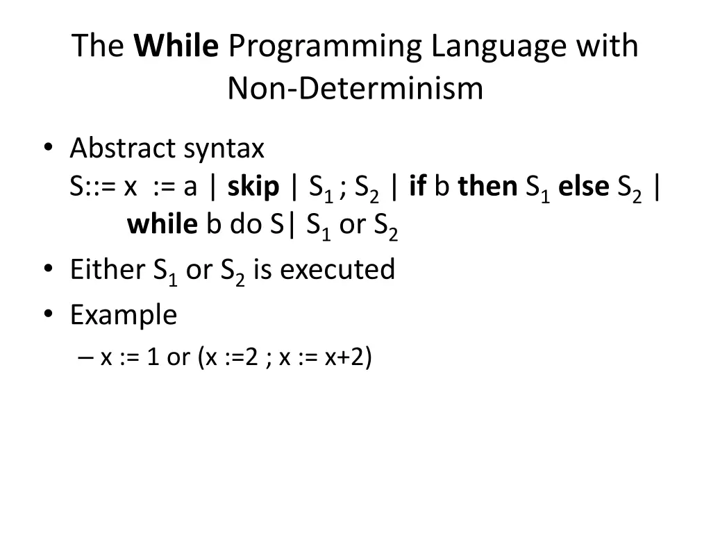 the while programming language with