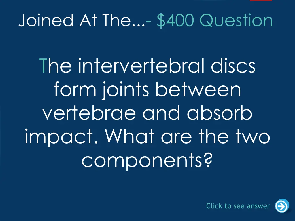 joined at the 400 question