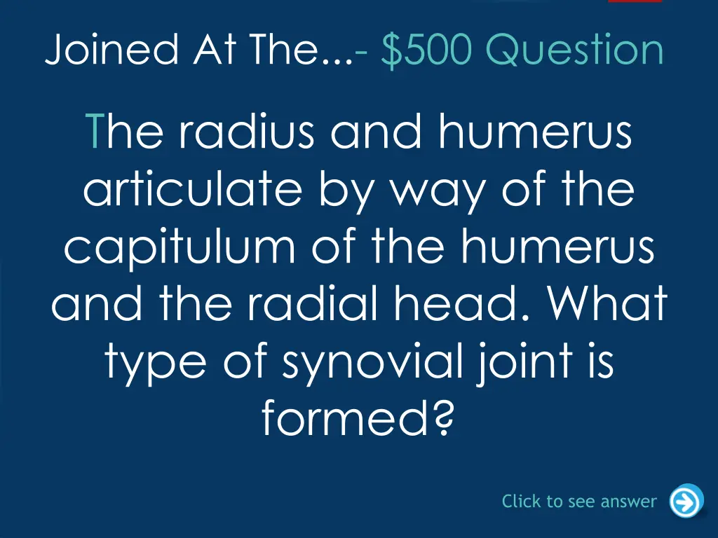 joined at the 500 question