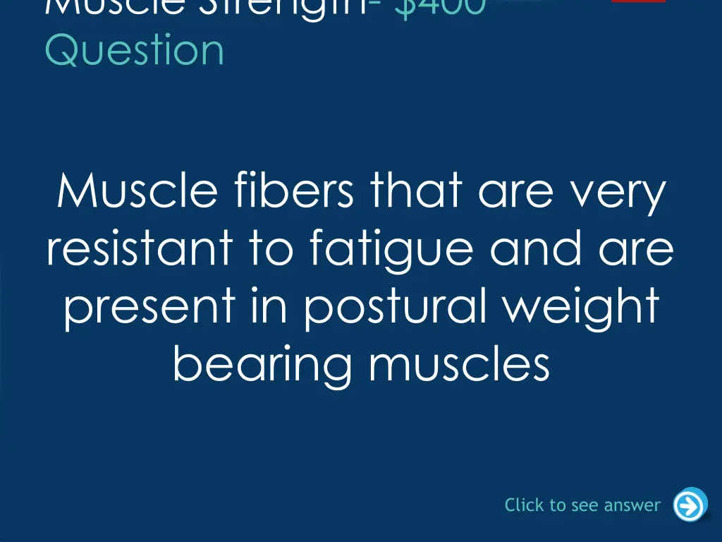muscle strength 400 question