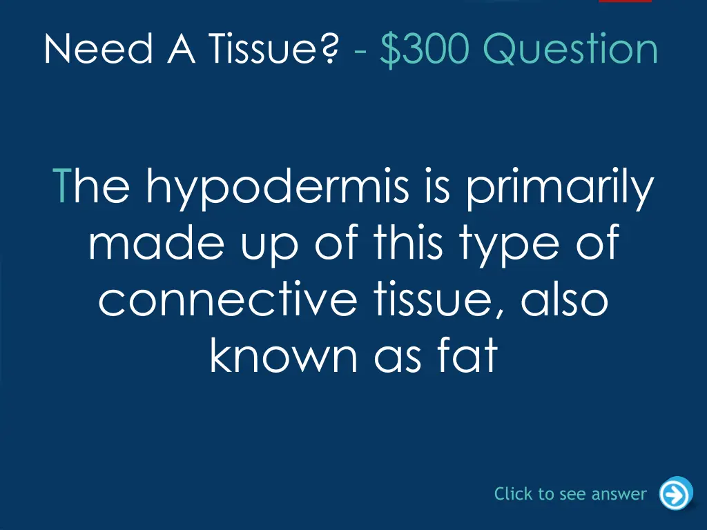 need a tissue 300 question