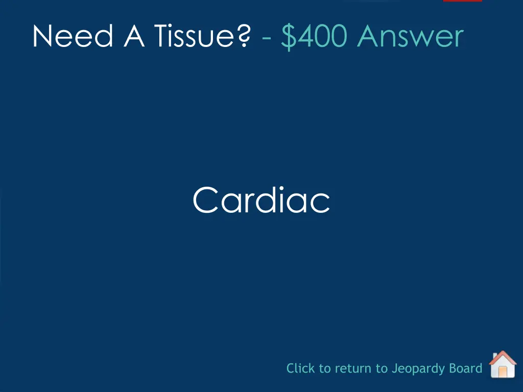 need a tissue 400 answer