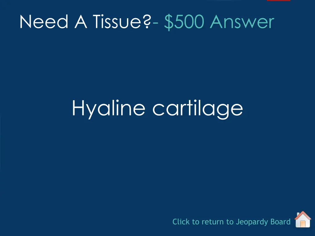 need a tissue 500 answer