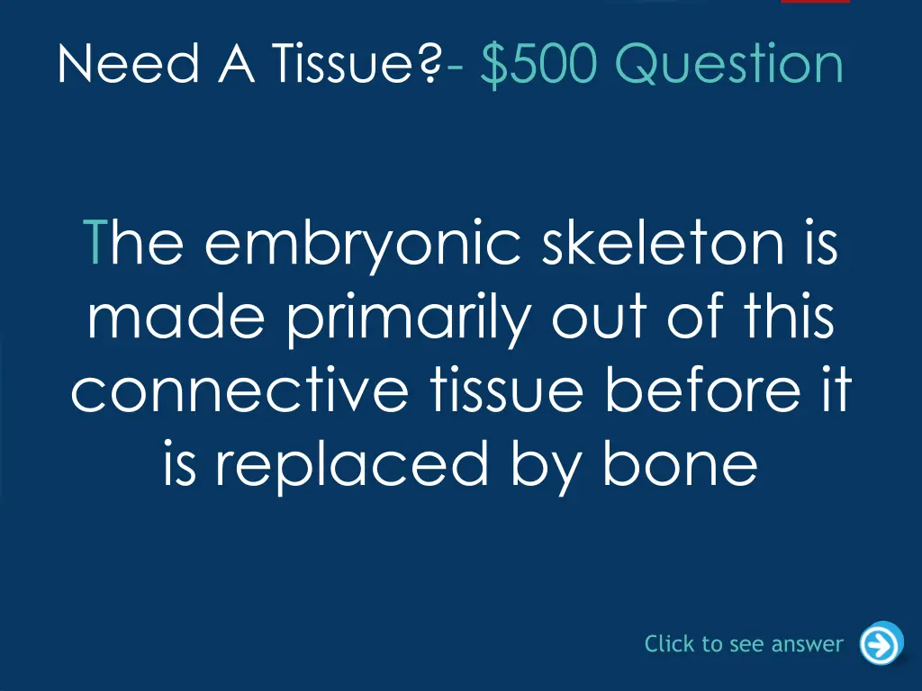 need a tissue 500 question