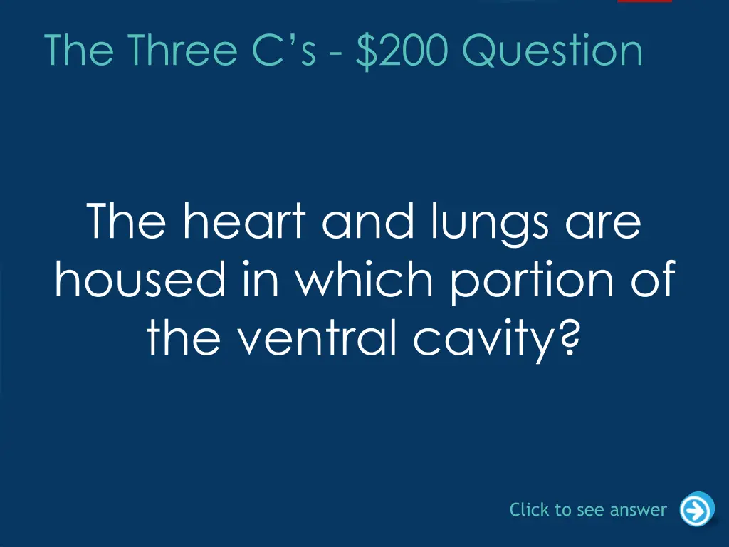 the three c s 200 question