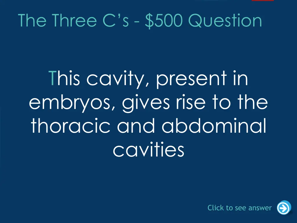 the three c s 500 question