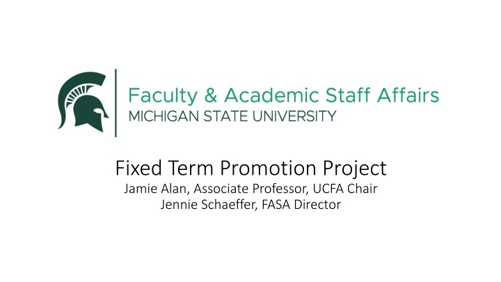 fixed term promotion project jamie alan associate